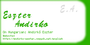 eszter andirko business card